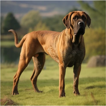 Fila brasileiro feeding